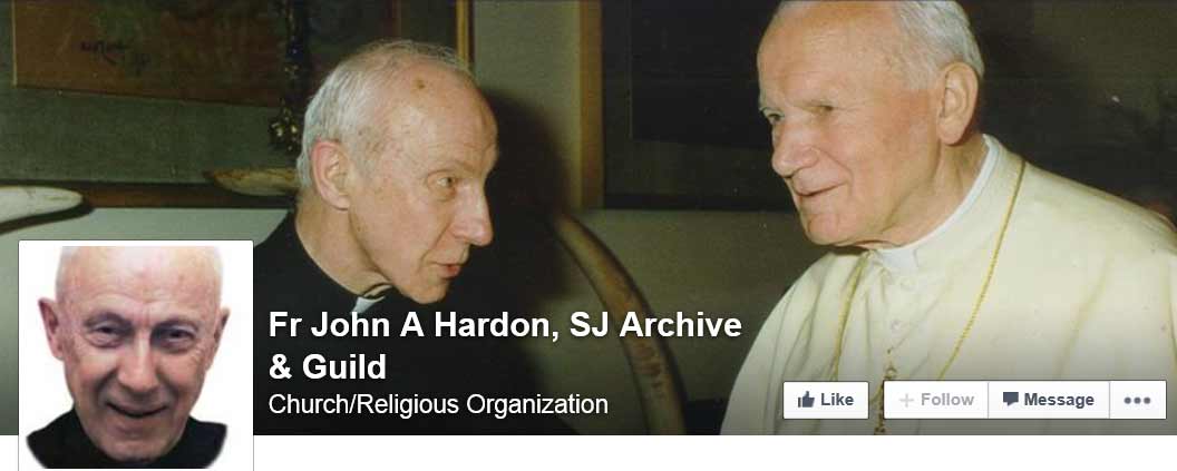 Click for the Fr. Hardon Facebook page.