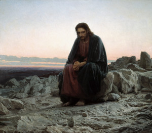 Jesus a Visionary Leader in the Wilderness Ivan Kramskoy