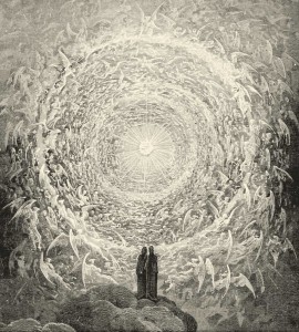 Gustave Dore's image of the beatific vision, from Dante Alighieri's Divine Comedy.
