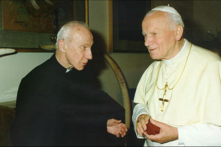 Fr. Hardon, Pope St. John Paul II